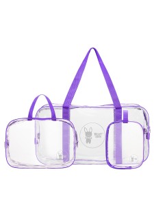 Комплект из 3-х сумок в роддом фиолетовый